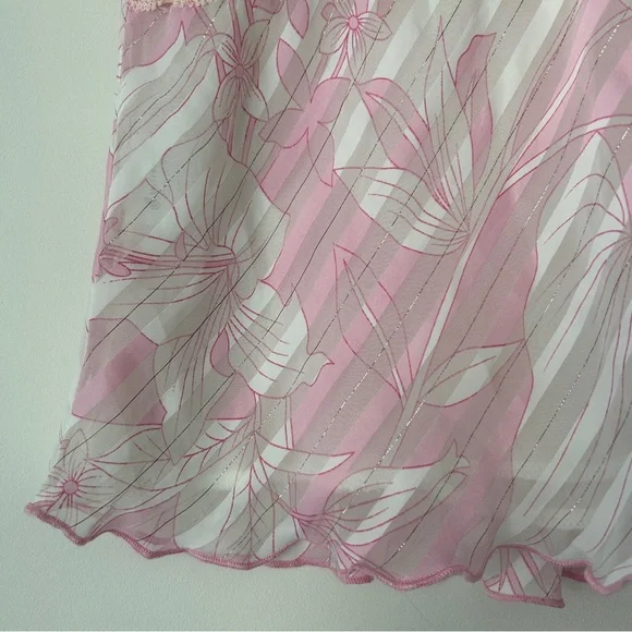 Y2K Floral Pink Top - Picture 3 of 5